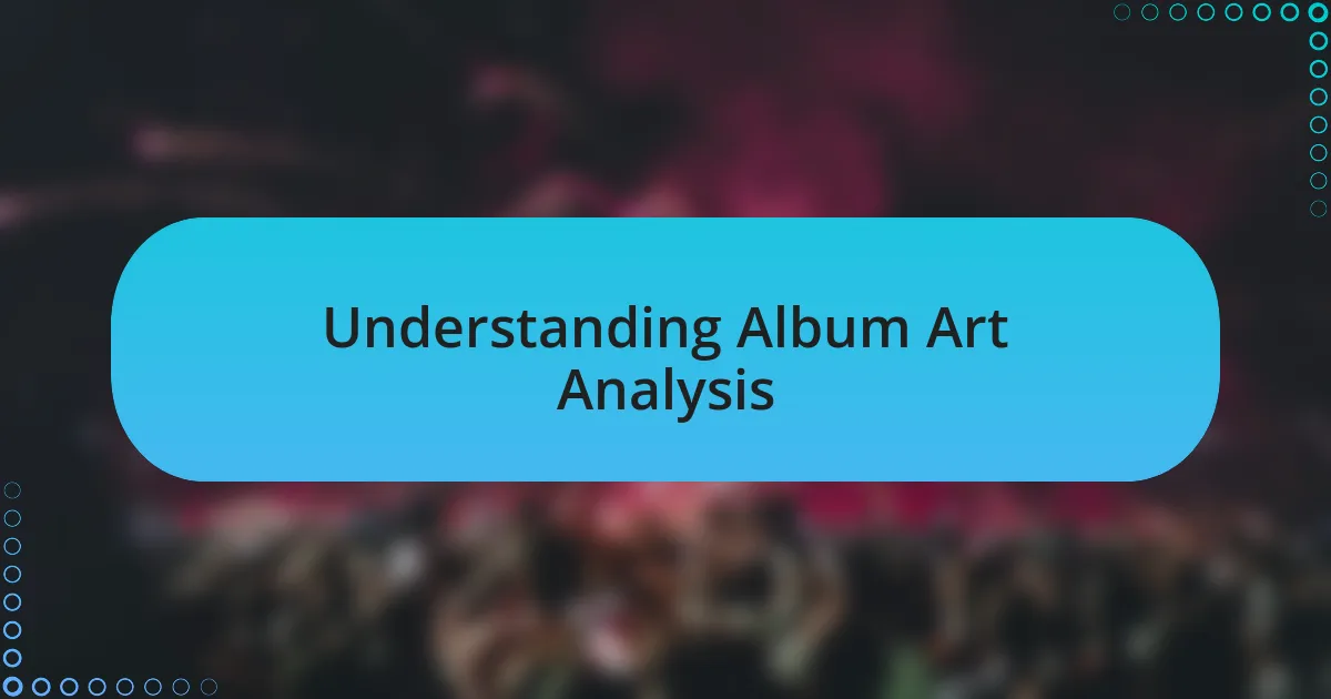 Understanding Album Art Analysis